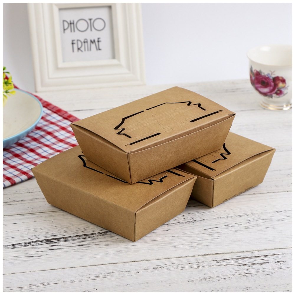 White cardboard hamburger packing box Food Container Manufacturer