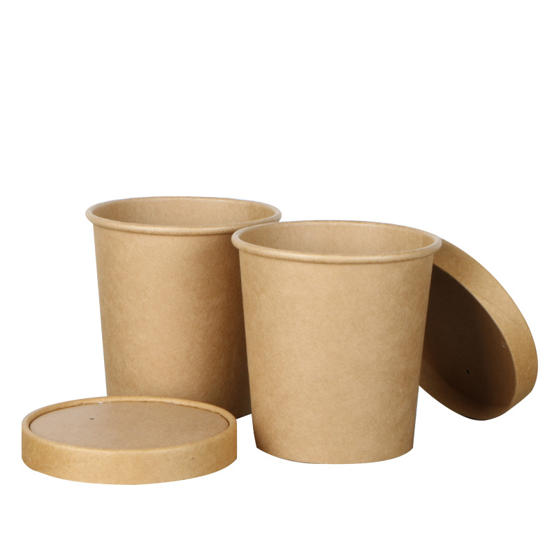 Thick kraft paper bowl Food Container Manufacturer