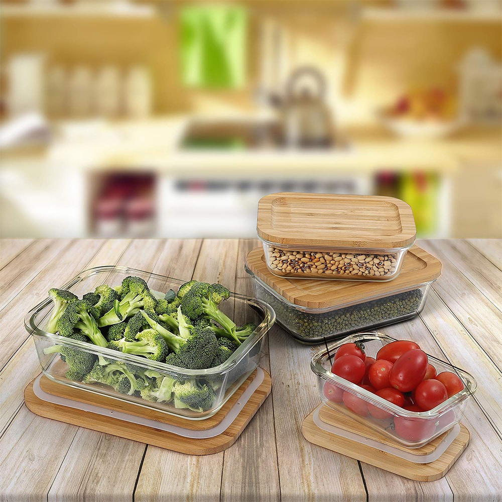 Food glass storage boxes with glass containers Food Container Manufacturer
