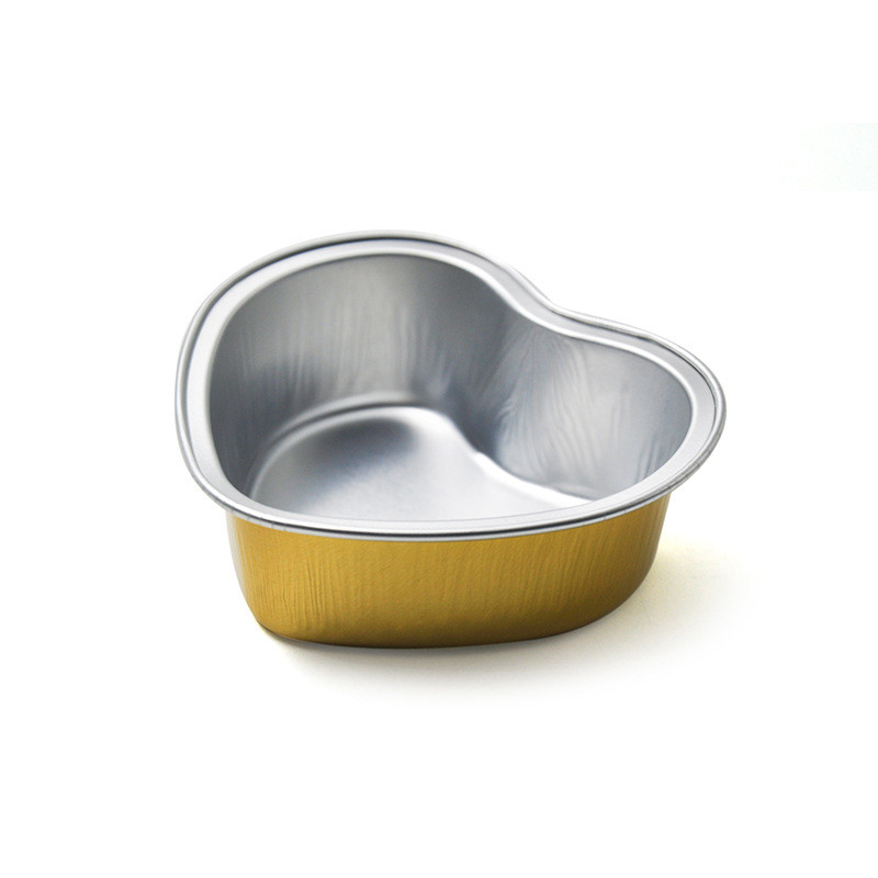 Heart shaped foil food container | Food Container Manufacturer