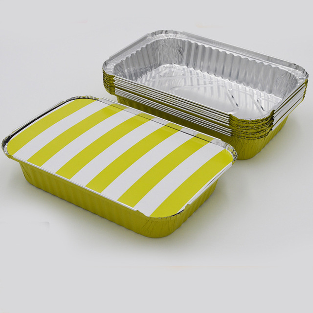 Printed aluminum foil takeaway box Food Container Manufacturer