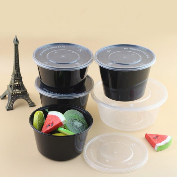 Round disposable plastic food container (5)