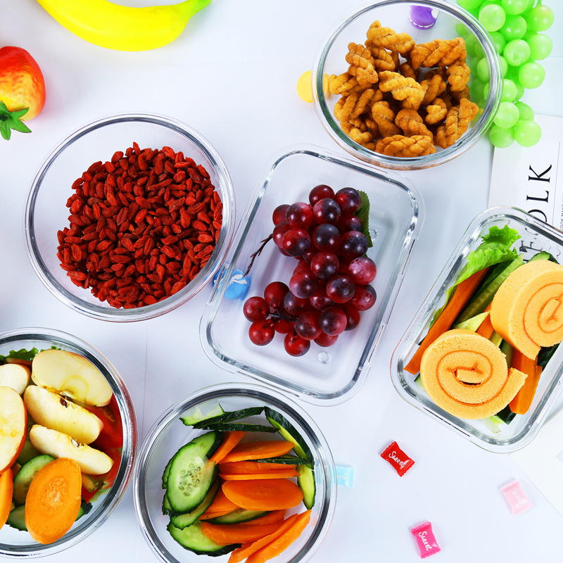 Microwave heating glass lunch box (2)