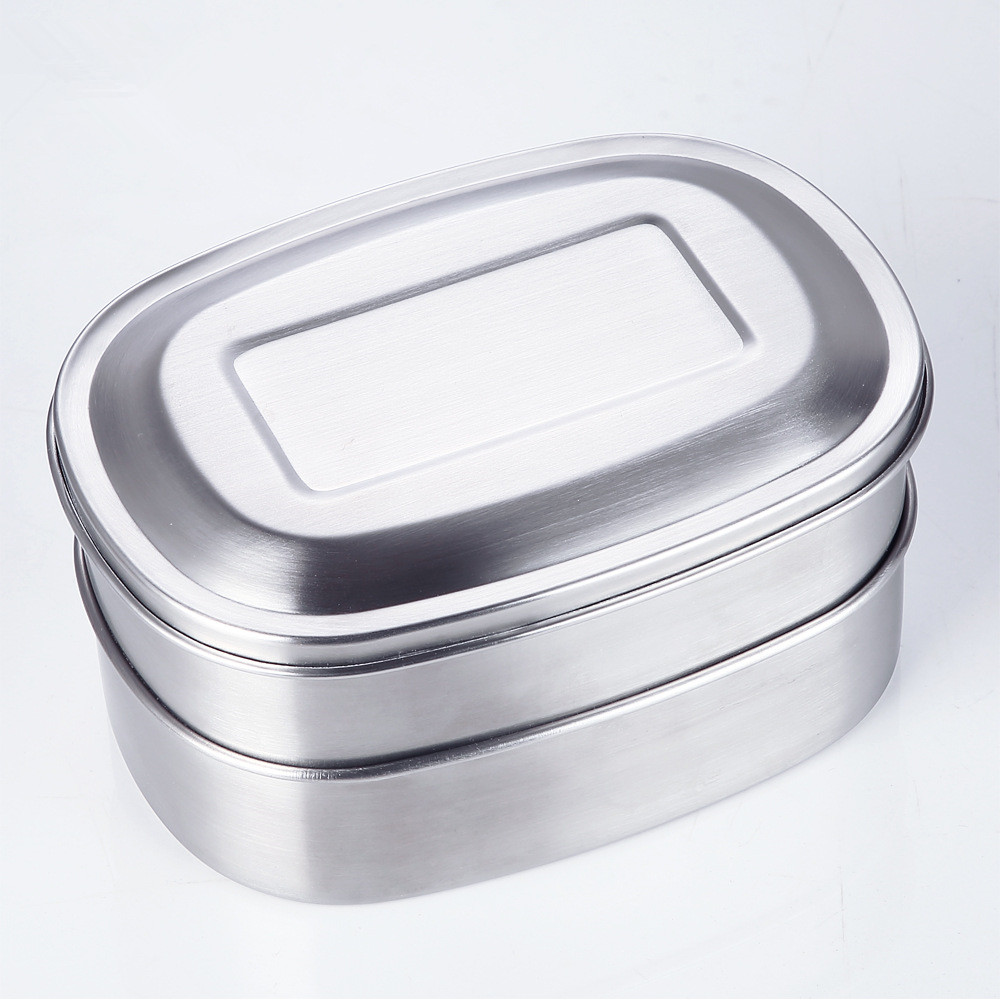 Square doublelayer stainless steel lunch box Food Container Manufacturer