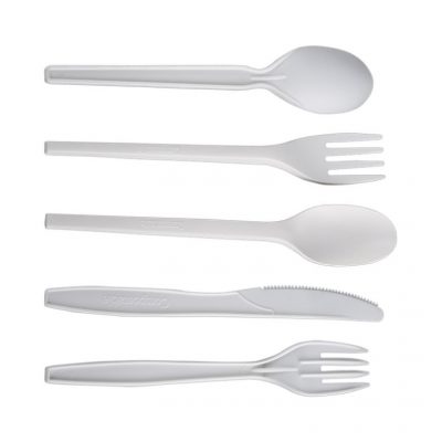Biodegradable plastic cutlery with long handle (1)