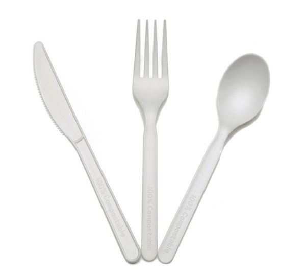 Biodegradable plastic cutlery with long handle (2)