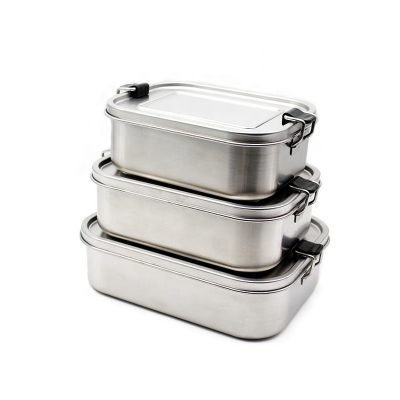 Food grade stainless steel lunch ontainers (1)