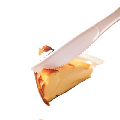 Food spoon white heavy duty plastic cutlery (6)