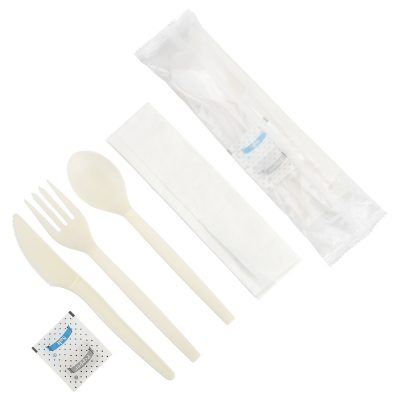 Fruit forks spoons knives plastic cutlery (6)