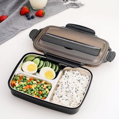 Reusable food storage containers with lids (6)