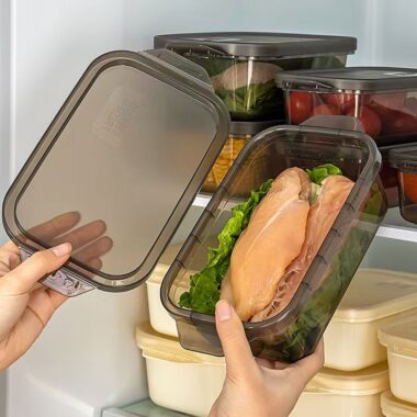 Food grade airtight PP reusable container for fresh storage