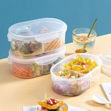 Microwave-safe food-grade PP reusable container with lid