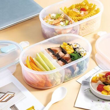 Microwave-safe food-grade PP reusable container with lid