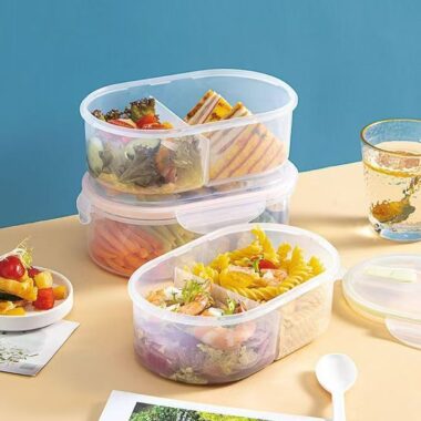 Microwave-safe food-grade PP reusable container with lid