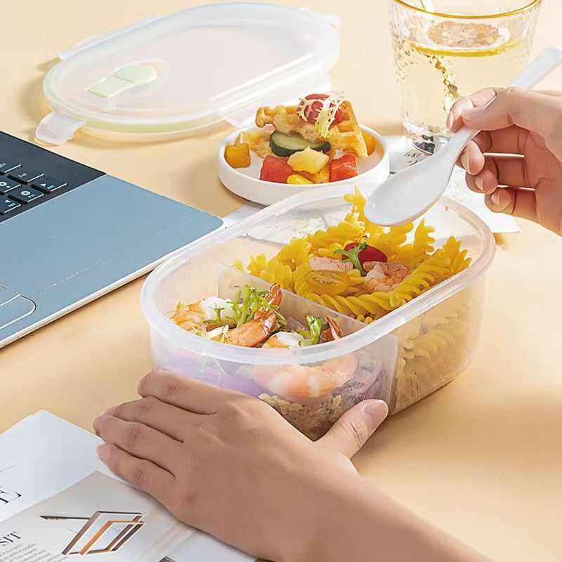 Microwave-safe food-grade PP reusable container with lid