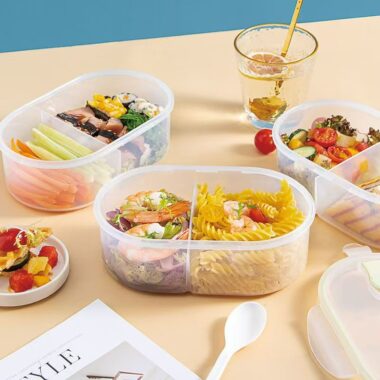 Microwave-safe food-grade PP reusable container with lid