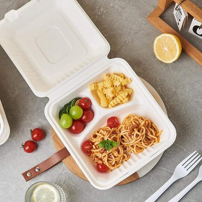 Eco-friendly compostable food container for sustainable packaging
