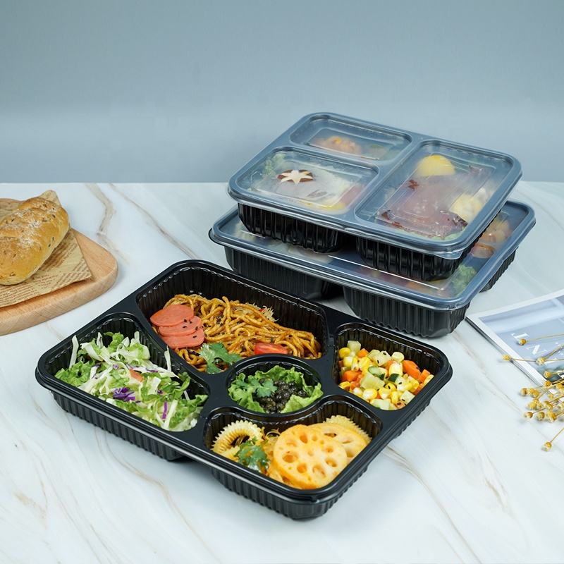 Food-grade disposable plastic container for takeaway food packaging