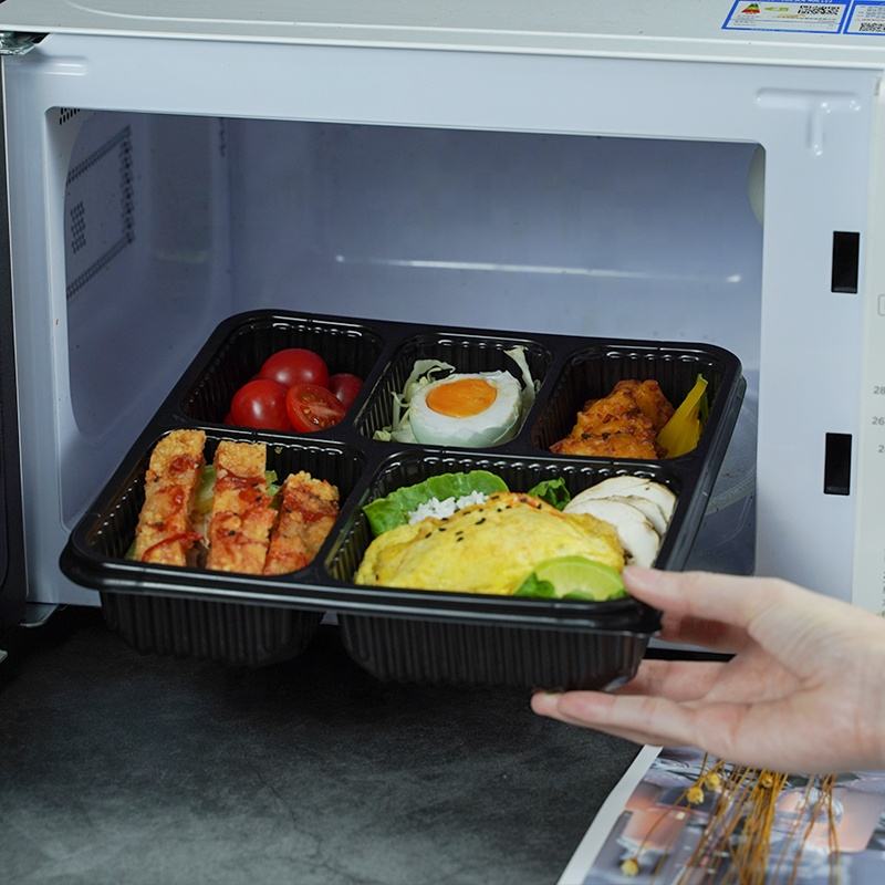 Food-grade disposable plastic container for takeaway food packaging