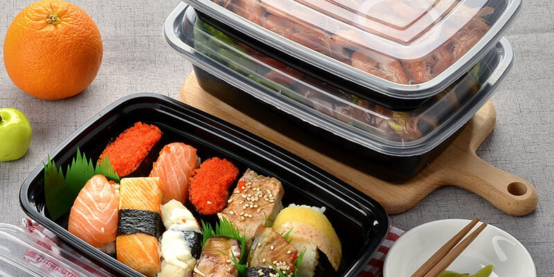 High-quality plastic microwavable food container for restaurants