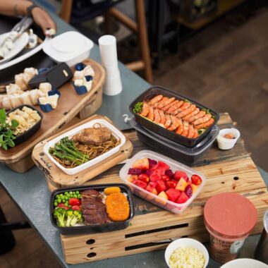 High-quality plastic microwavable food container for restaurants