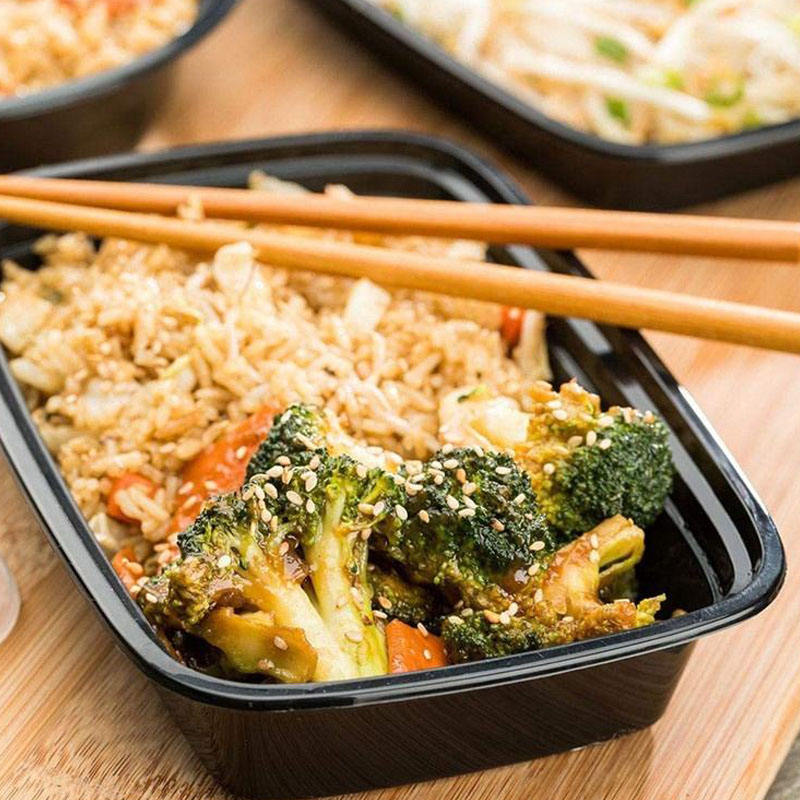 High-quality plastic microwavable food container for restaurants