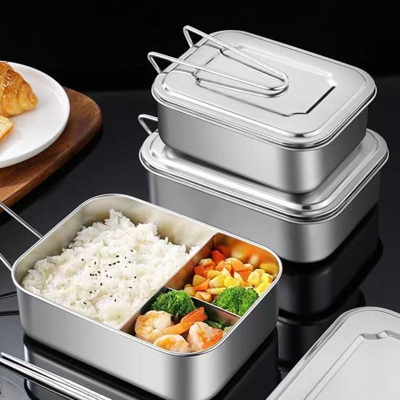 Food-grade stainless steel container for student canteen meals
