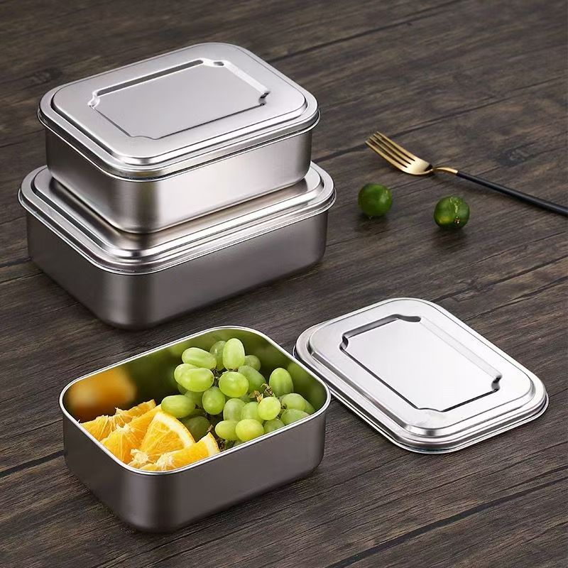 Stainless steel lunch container for office and canteen use