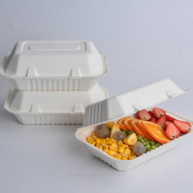 Compostable food container for cake and bento packaging