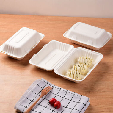 Compostable food container for cake and bento packaging