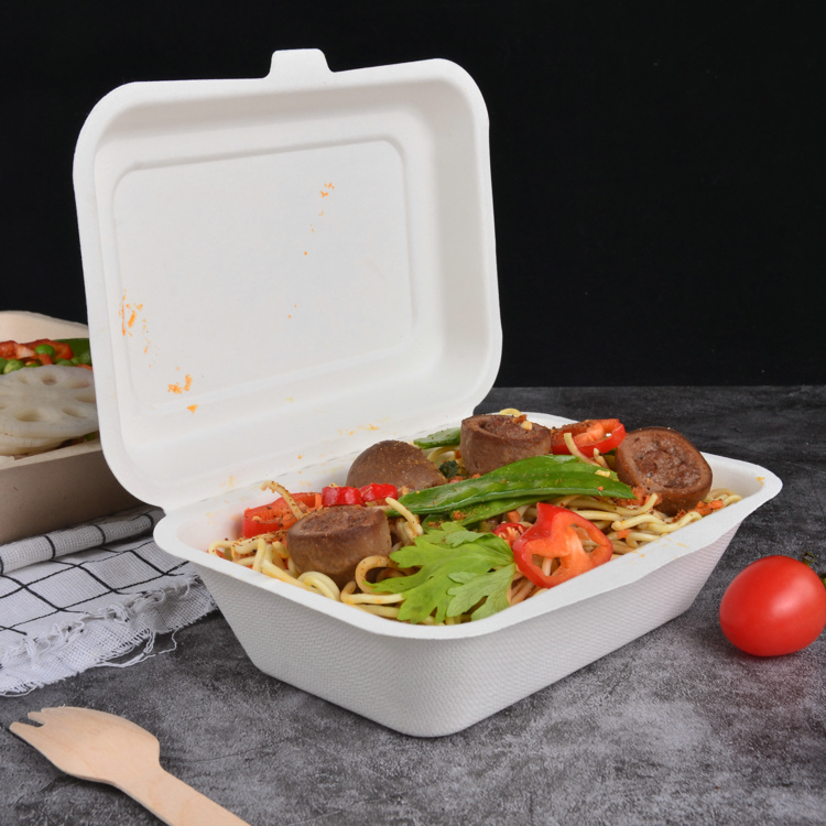 Compostable food container for cake and bento packaging