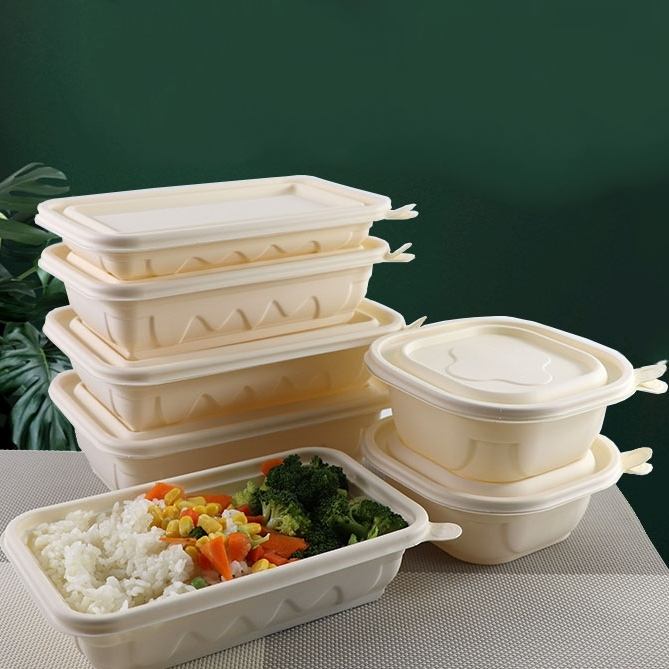 Eco compostable food container for sustainable packaging