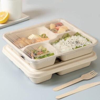 Eco compostable food container for sustainable packaging