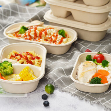 Eco-friendly compostable food container for sustainable packaging