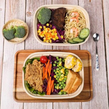 Eco-friendly compostable food container for sustainable packaging