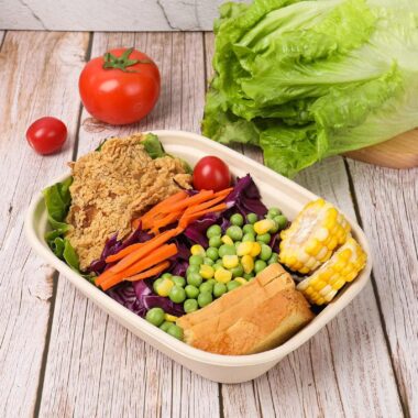 Eco-friendly compostable food container for sustainable packaging