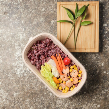 Eco takeaway lunch compostable food container for restaurants