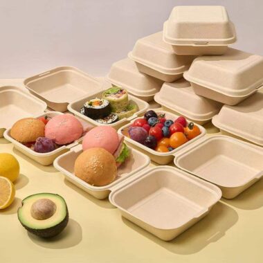 Compostable food container for donuts, pastries, and cakes
