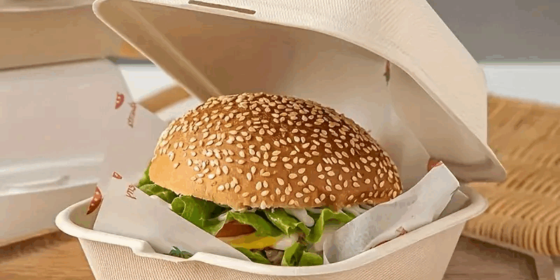 Compostable food container for donuts, pastries, and cakes