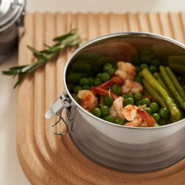 Airtight custom stainless steel food container for fresh storage
