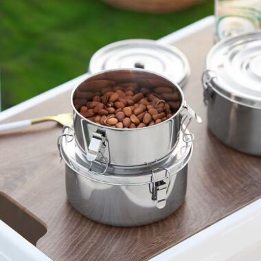Airtight custom stainless steel food container for fresh storage