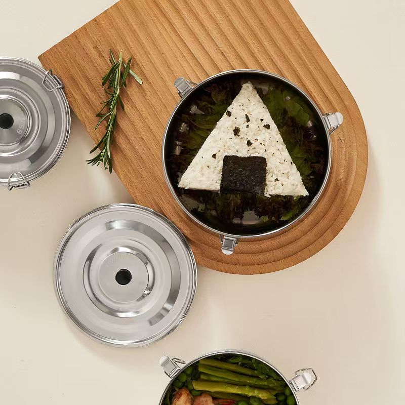 Airtight custom stainless steel food container for fresh storage