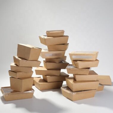 Food-grade kraft paper food container for takeaway and catering