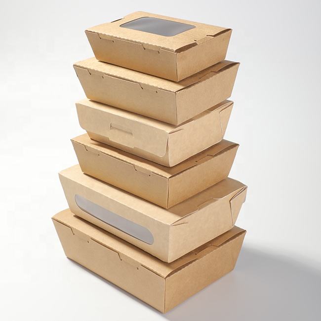 Food-grade kraft paper food container for takeaway and catering