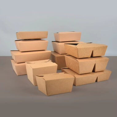Food-grade kraft paper food container for takeaway and catering