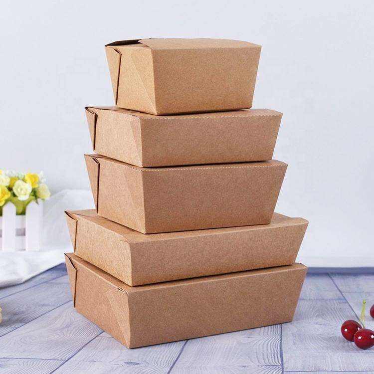 Food-grade kraft paper food container for takeaway and catering