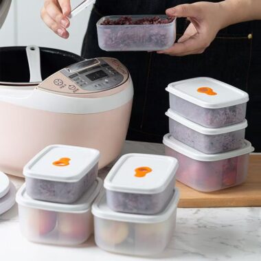 Heat-resistant PP reusable food container with sealing lid