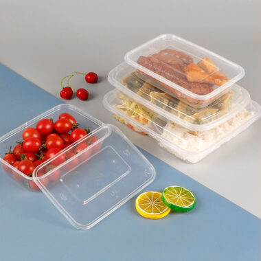 Portable microwavable food container for takeaway use