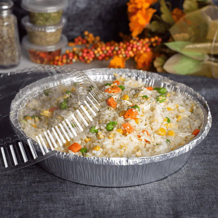 Commercial-grade aluminum foil food container for restaurants and catering