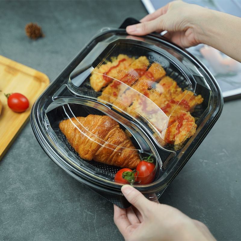 High-quality leakproof plastic food container for takeaway and storage